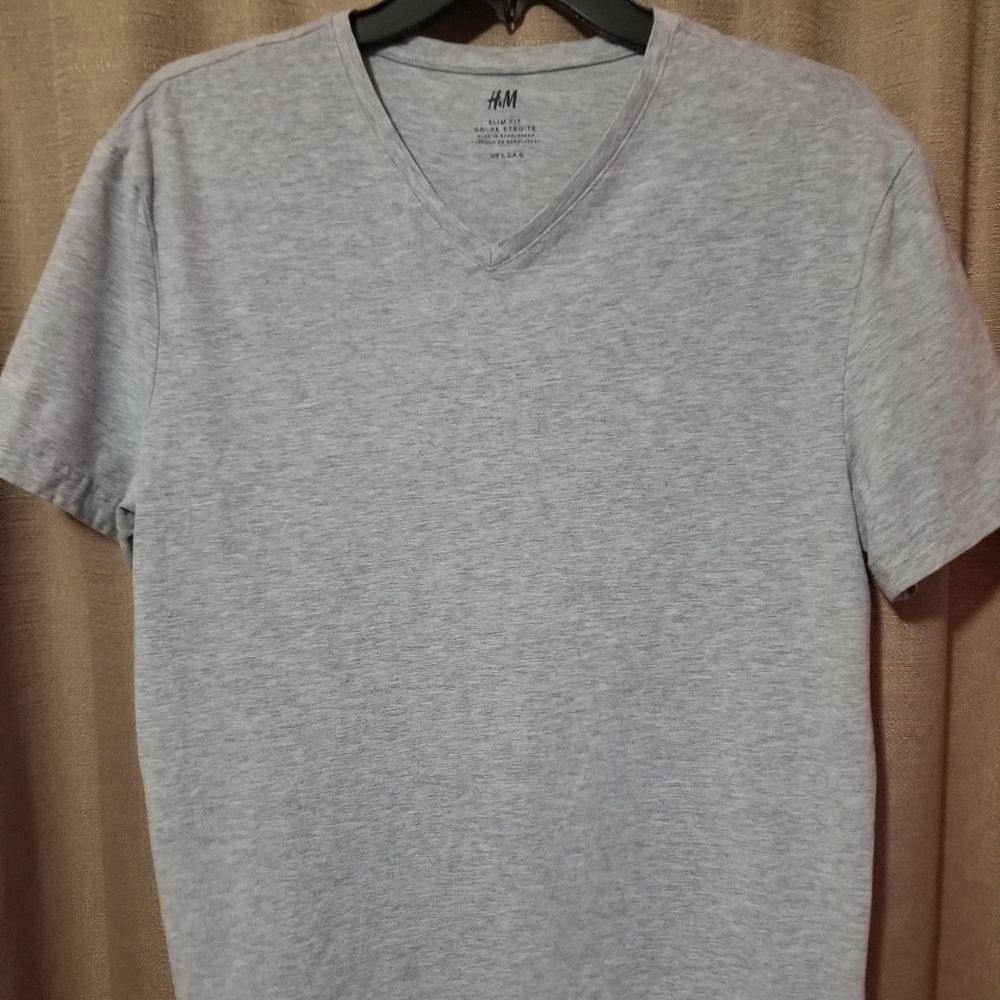 SOLD-4 H&M Mens Short Sleeve Shirts-L - Picture 2 of 6